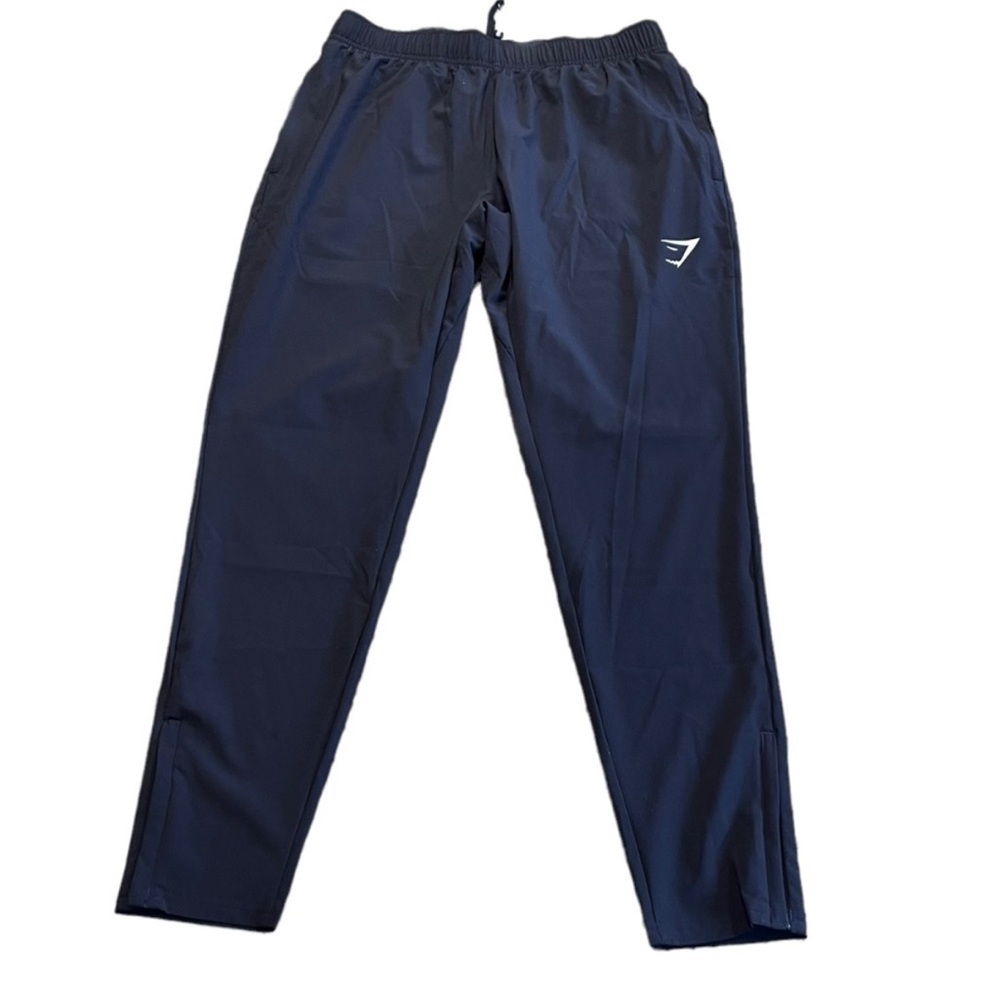 GYMSHARK black Mens athletic pants with ankle zip Medium